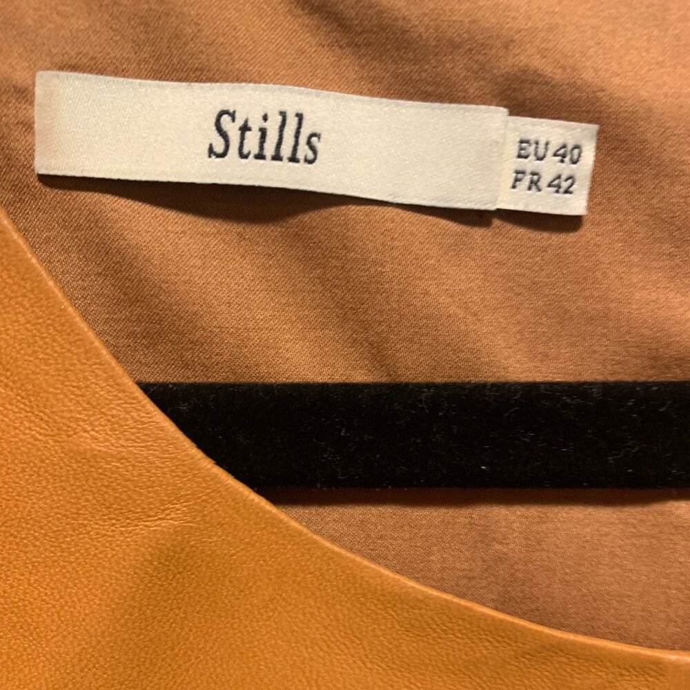 Stills~ Genuine Leather Dress - Picture 3 of 16